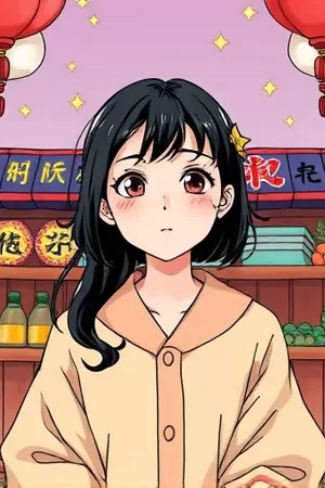 吃瓜吧首屏主推竖版海报，人物立于紫色光晕中的长街尽头